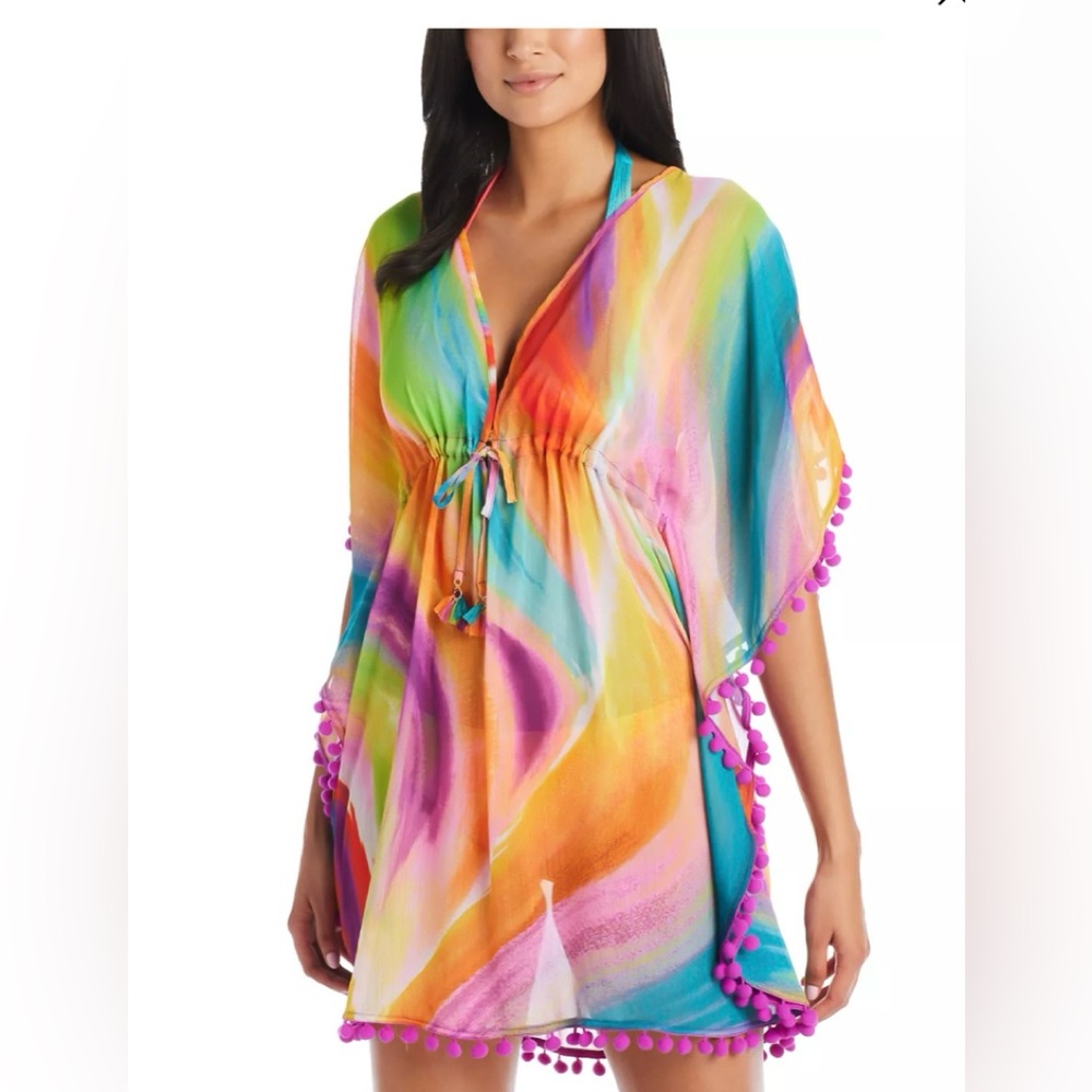 Plus Size Splash Out
Chiffon Caftan Cover-Up BLEU BY ROD BEATTIE 🏝️